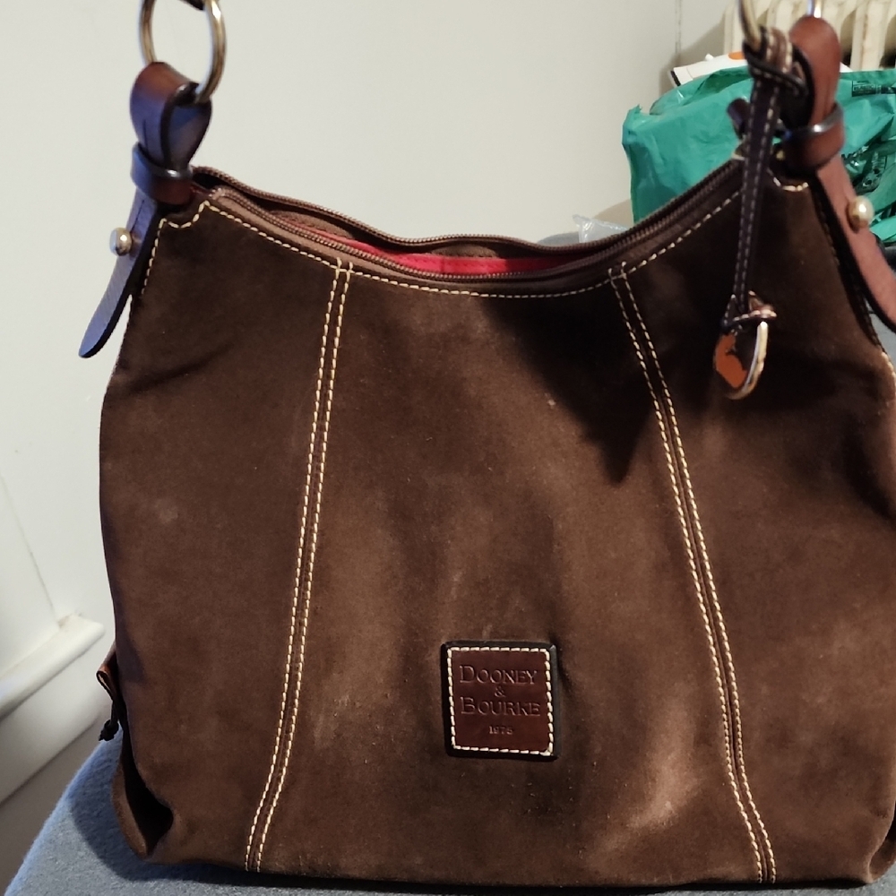 Dooney & Bourke Brown Suede Women's Bag
